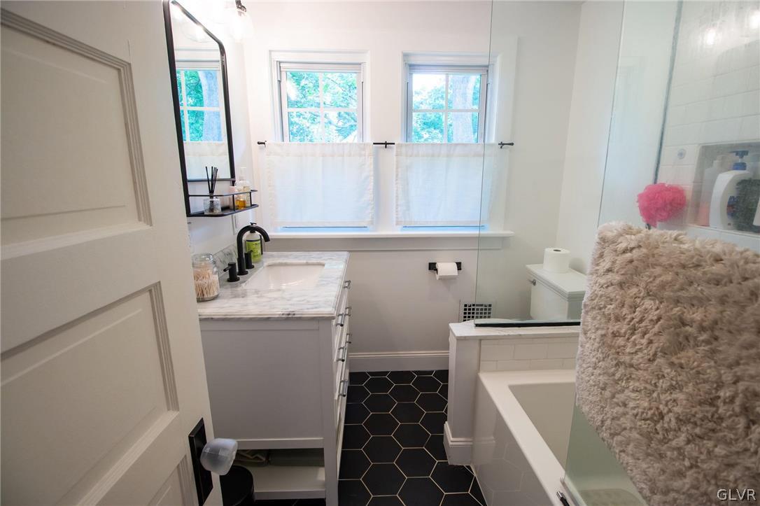 817 Easton Road Riegelsville, PA 18077 - Photo 27 of 43 a bathroom with a sink and a mirror