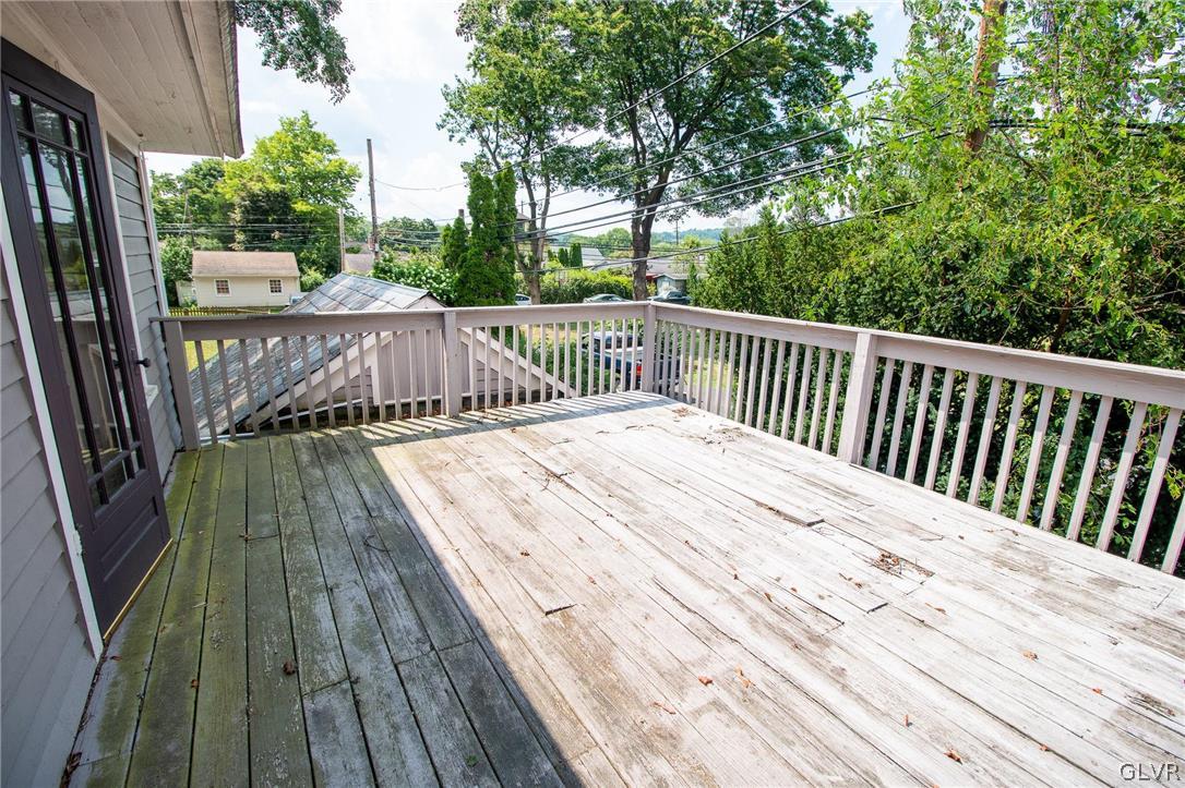 817 Easton Road Riegelsville, PA 18077 - Photo 28 of 43 a view of balcony with wooden floor and fence