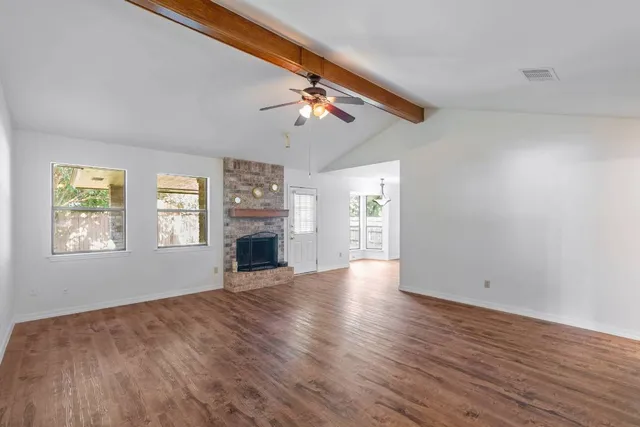 wooden floor in an empty room