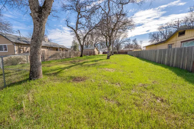 a view of yard with tree