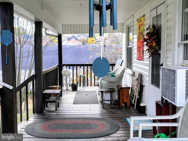 a view of a balcony with outdoor space