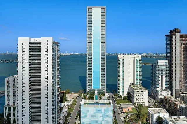 a front view of a building with glass windows