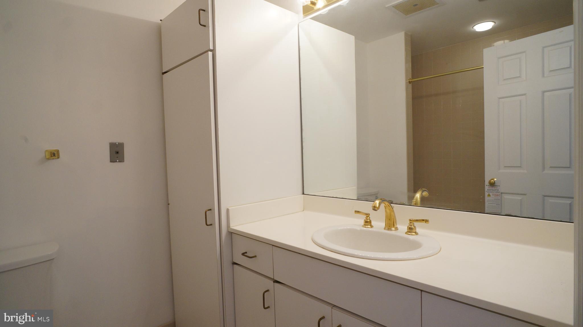 10 East Lee Street, Unit 705 Baltimore, MD 21202 - Photo 30 of 48 a bathroom with a sink and a mirror