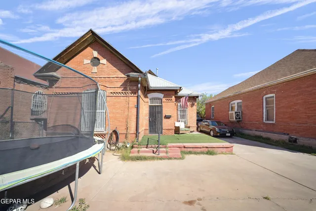 a view of a house with a patio