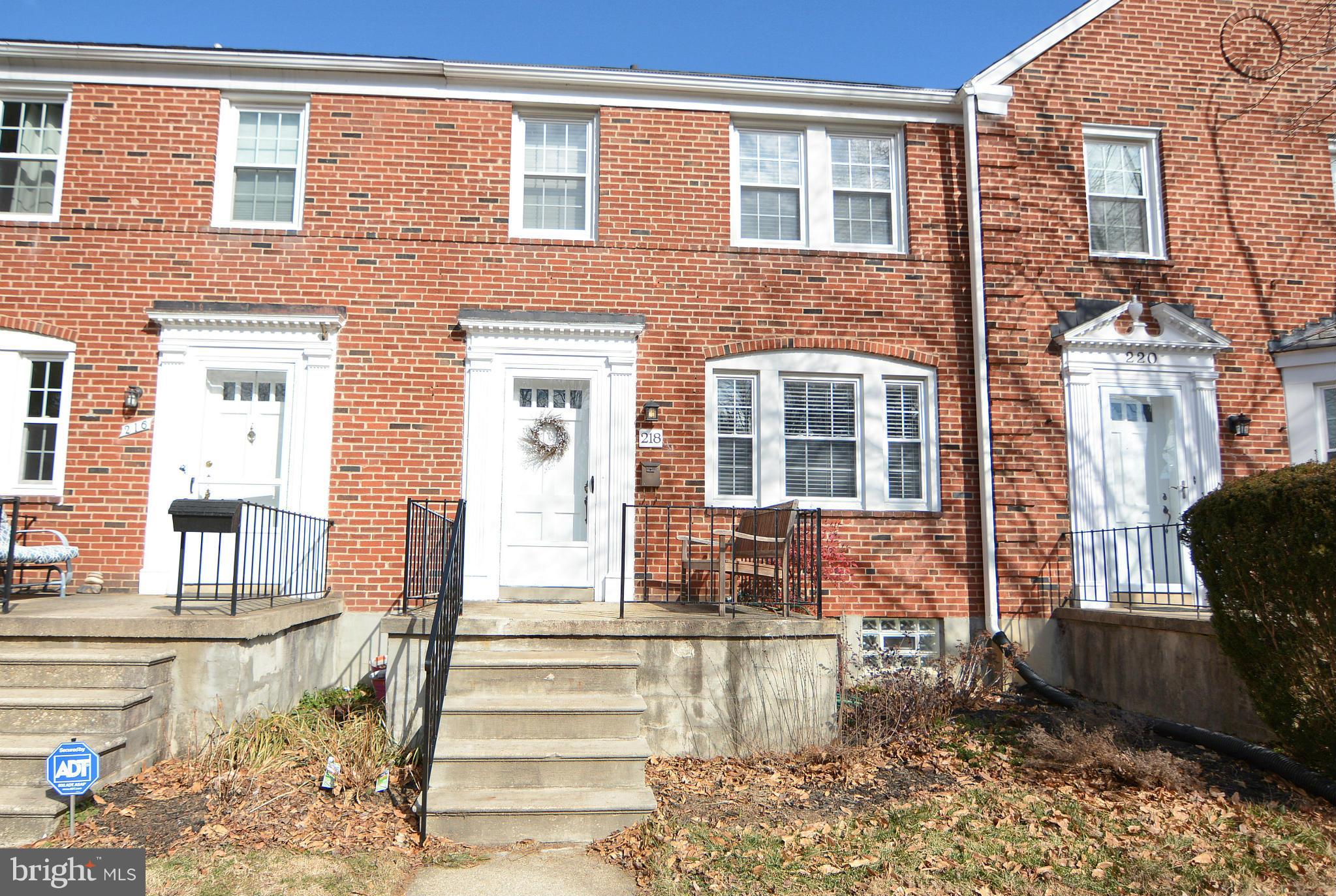 218 Gaywood Road Baltimore, MD 21212 - Photo 1 of 28 All Brick THS with front porch/Wide street
