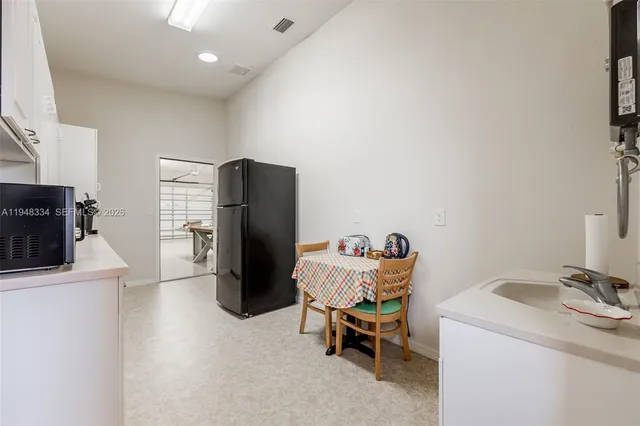 a room with storage and utility