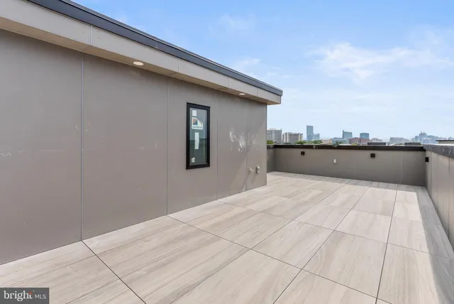 a view of balcony with city view