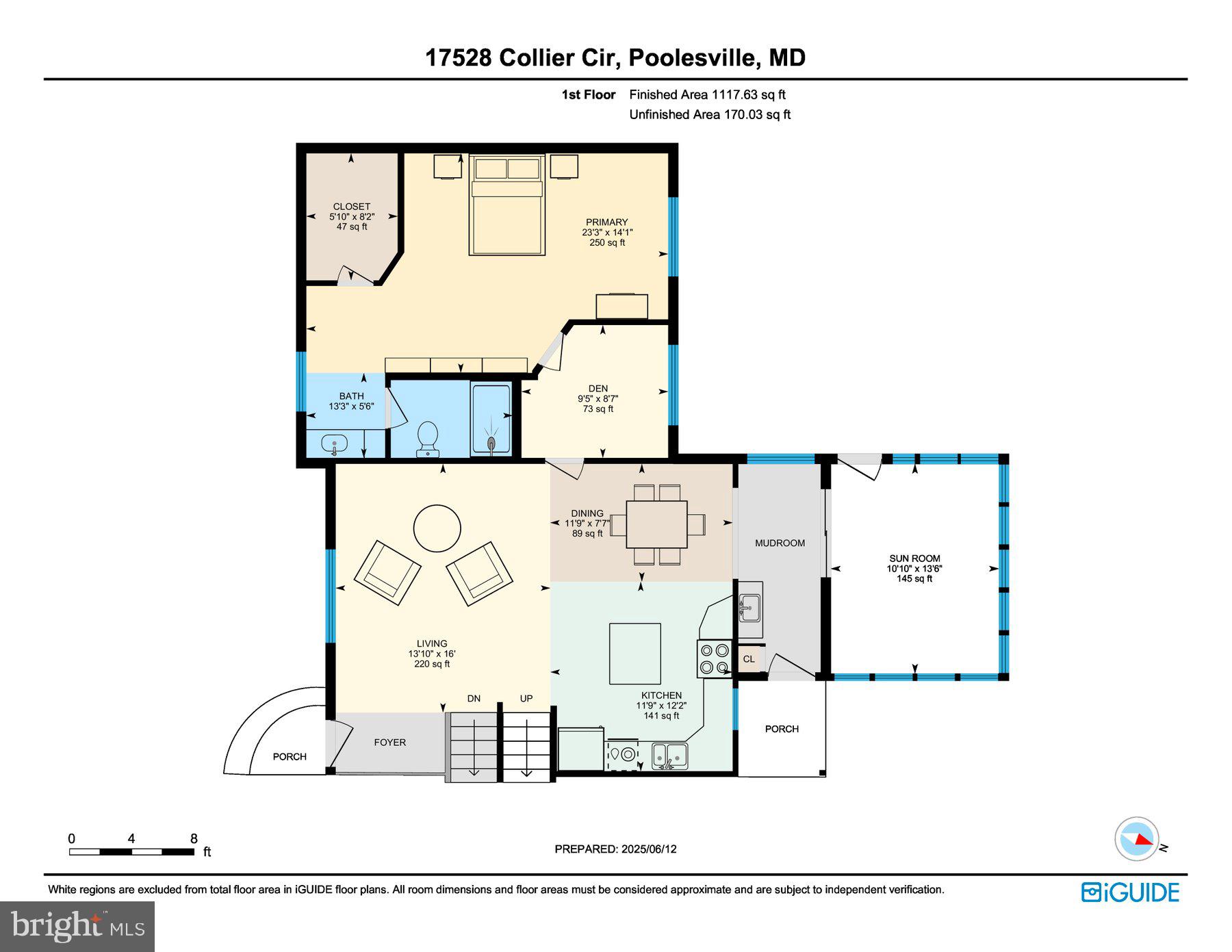 17528 Collier Circle Poolesville, MD 20837 - Photo 41 of 43 Main level floor plan