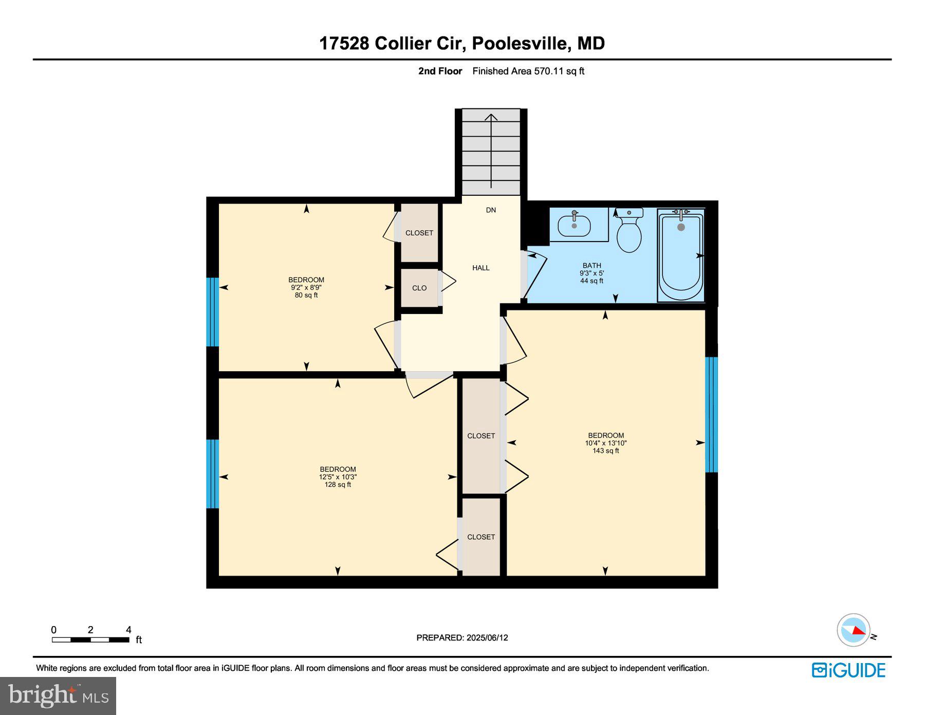17528 Collier Circle Poolesville, MD 20837 - Photo 42 of 43 Upper level floor plan