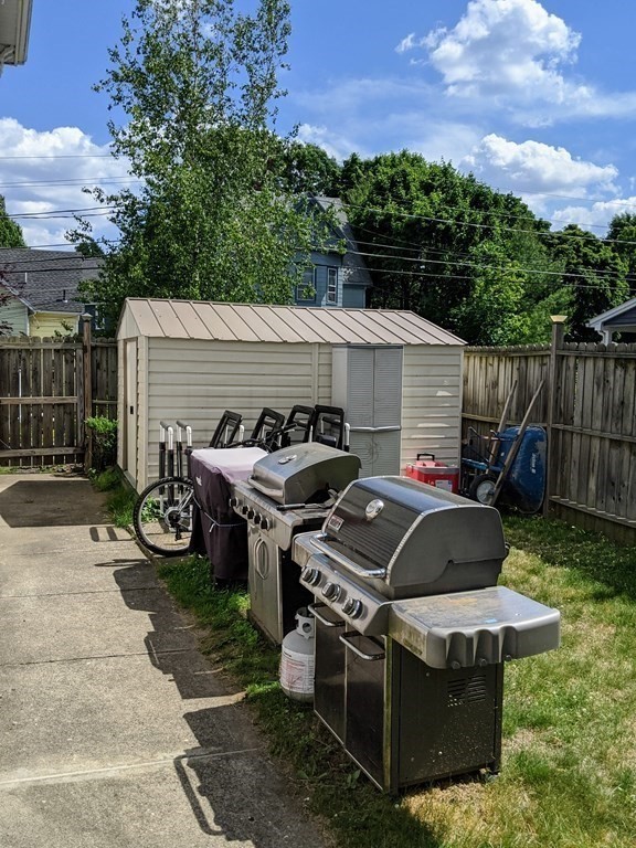 9 Byron Street Wakefield, MA 01880 - Photo 32 of 42 a view of a patio in backyard