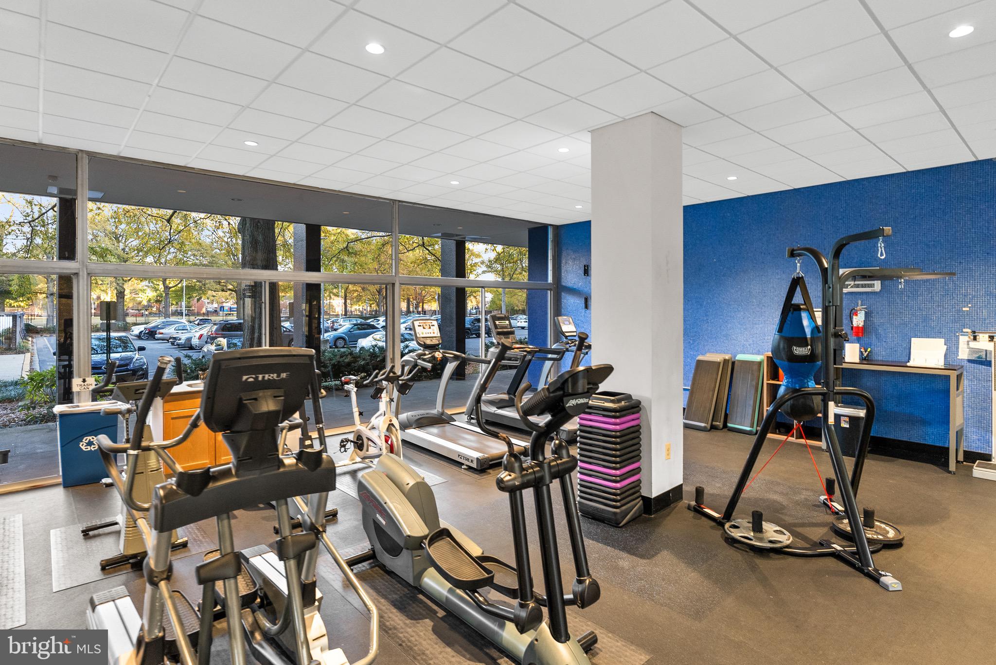 1301 Delaware Avenue Southwest, Unit N108 Washington, DC 20024 - Photo 31 of 39 a view of a room with gym equipment