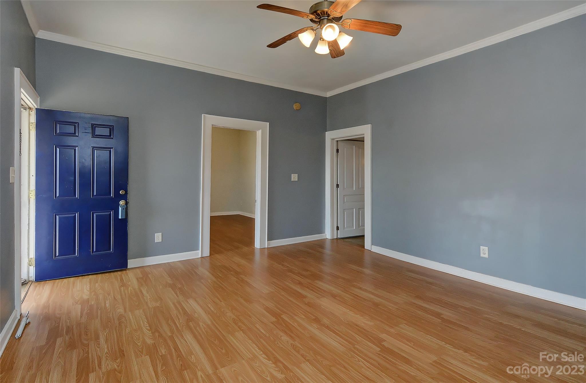 6202 White Store Pageland Road Marshville, NC 28103 - Photo 8 of 22 a view of an empty room with wooden floor