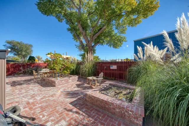 a view of a house with patio