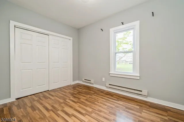 an empty room with window