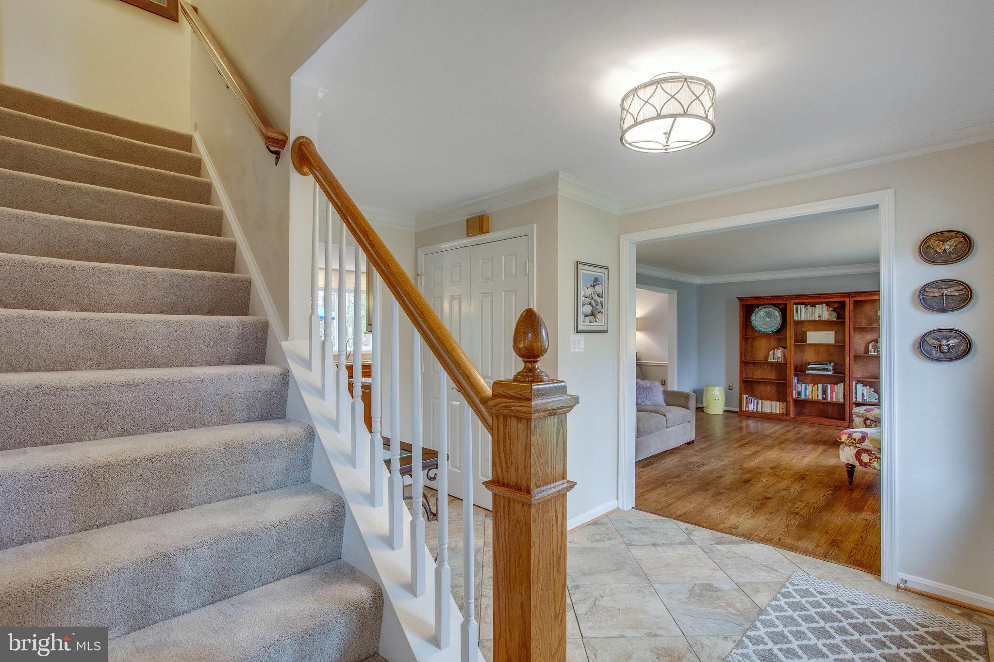 9027 Edgepark Road Vienna, VA 22182 - Photo 29 of 77 Carpeted stairway leads you to upper level