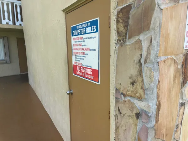 a view of front door