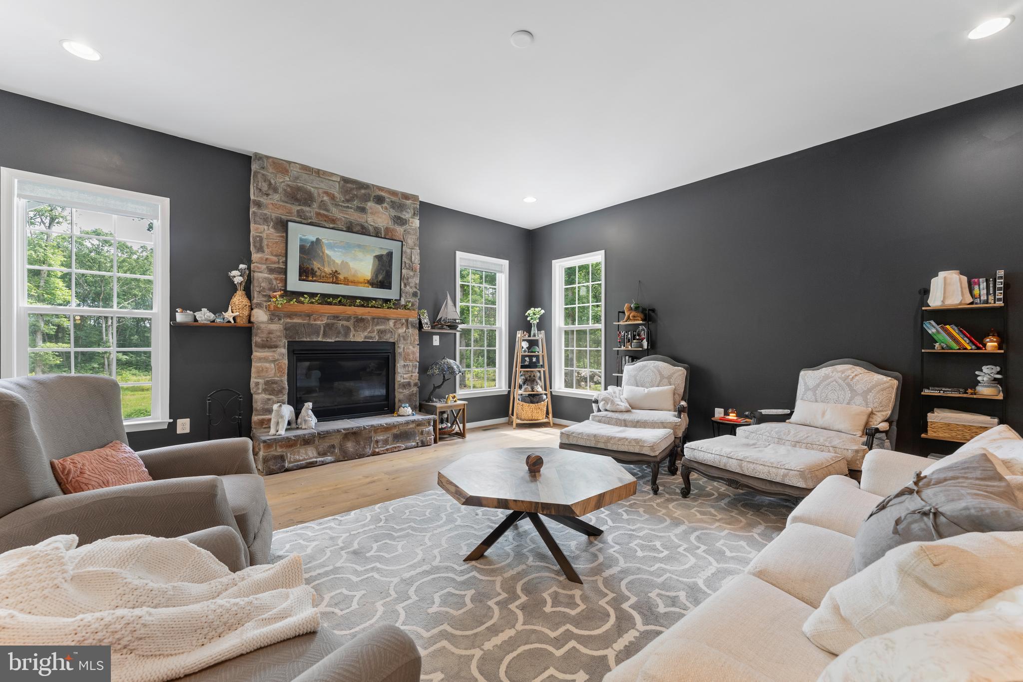 80 Shackelford Well Road Fredericksburg, VA 22406 - Photo 16 of 108 a living room with furniture and a fireplace
