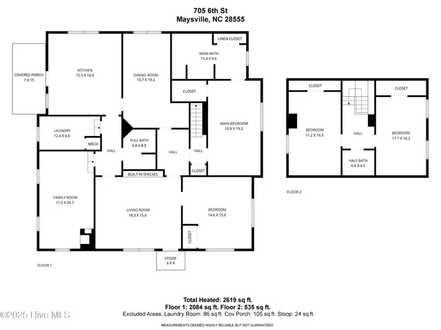 $225,000 | 705 6th Street, Maysville, NC 28555