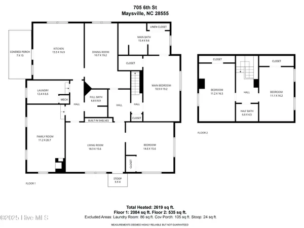 $200,000 | 705 6th Street, Maysville, NC 28555