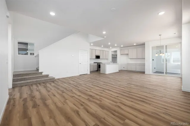 a view of kitchen and utility room