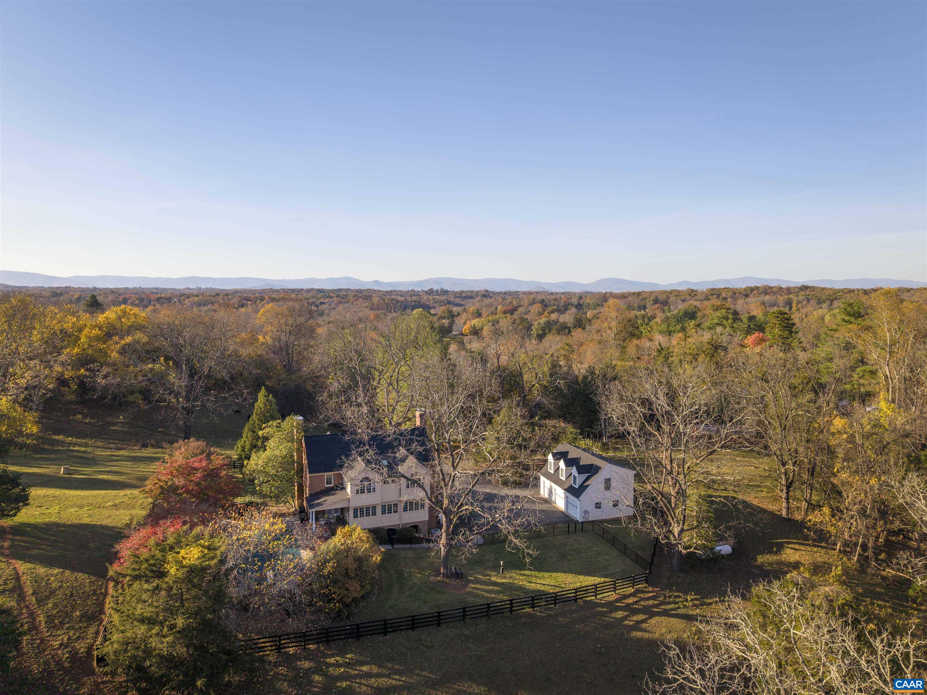 1789 Stony Point Road Charlottesville, VA 22911 - Photo 37 of 46 an aerial view of a house with a yard and lake view