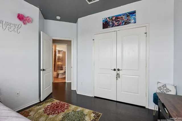 a view of an entryway with hallway