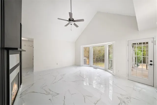 a view of an empty room