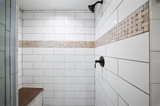 a front view of a house with patio