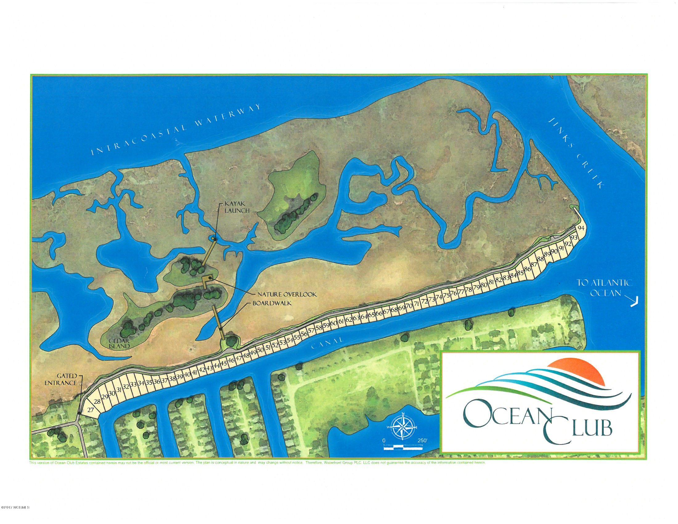 Lot61 Riverside Drive Sunset Beach, NC 28468 - Photo 9 of 14 Ocean Club Estates Map