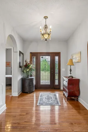 a view of livingroom with furniture window and wooden floor