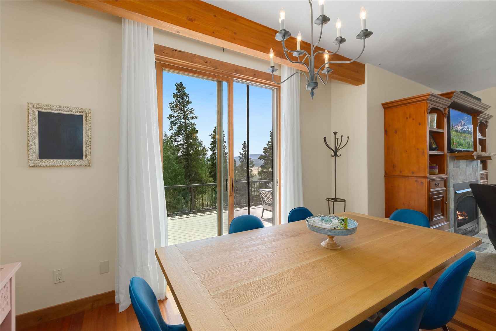 592 Ponderosa Road Fairplay, CO 80440 - Photo 14 of 45 a dining room with a table and chairs