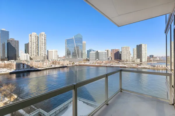 a view of a city with tall buildings