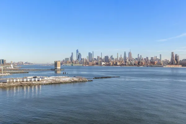 a view of ocean view and city view