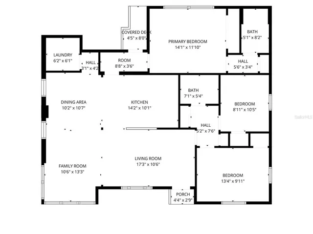 an entryway in a kitchen