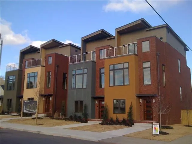 a front view of a building