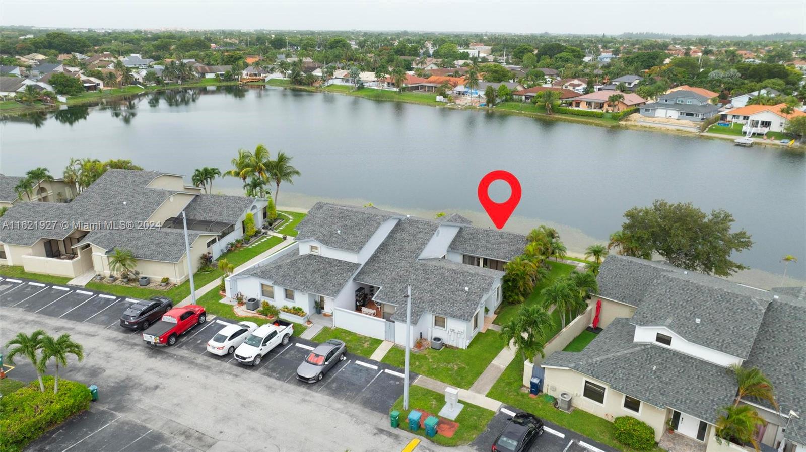 6604 Southwest 152nd Place, Unit 2604 Miami, FL 33193 - Photo 22 of 27 an aerial view of a house with a ocean view