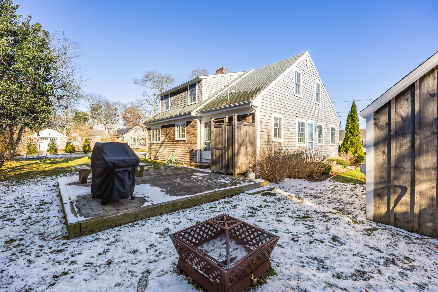 87 First Avenue Hyannis Port, MA 02601 - Photo 21 of 29 a front view of a house with a yard