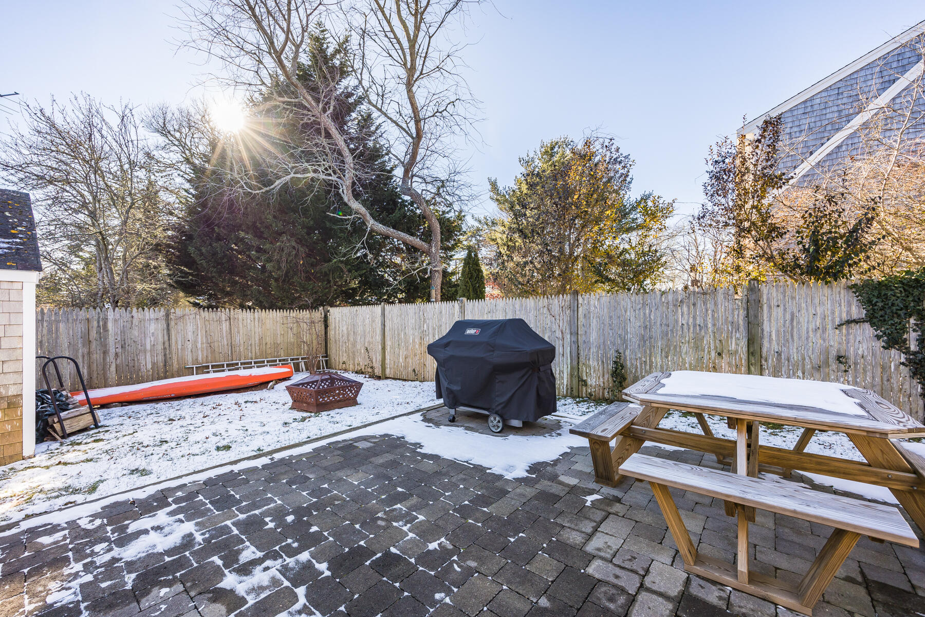 87 First Avenue Hyannis Port, MA 02601 - Photo 24 of 29 a backyard of a house with barbeque oven