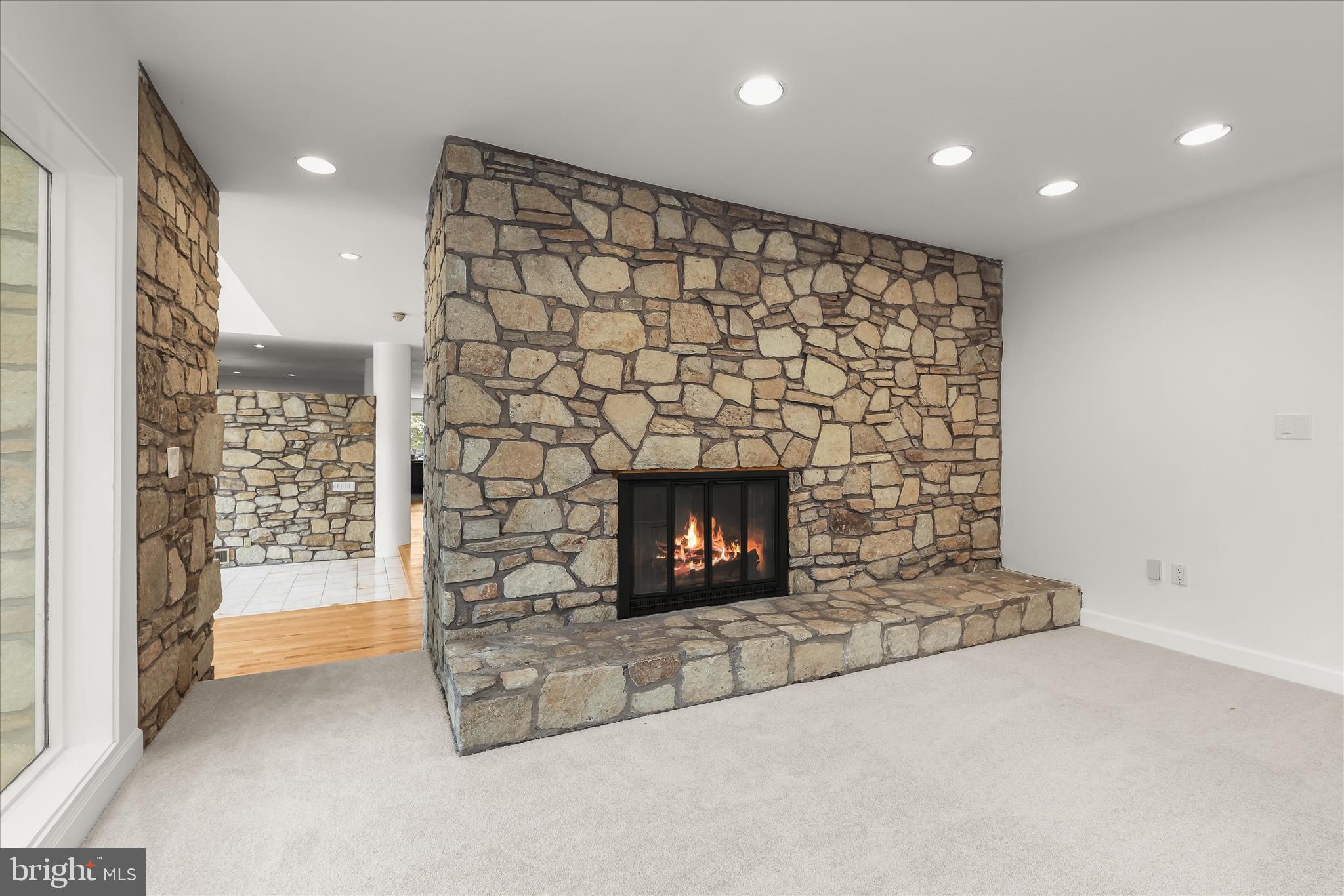 11802 Farside Road Ellicott City, MD 21042 - Photo 20 of 147 Living Room Study Entry & Fireplace