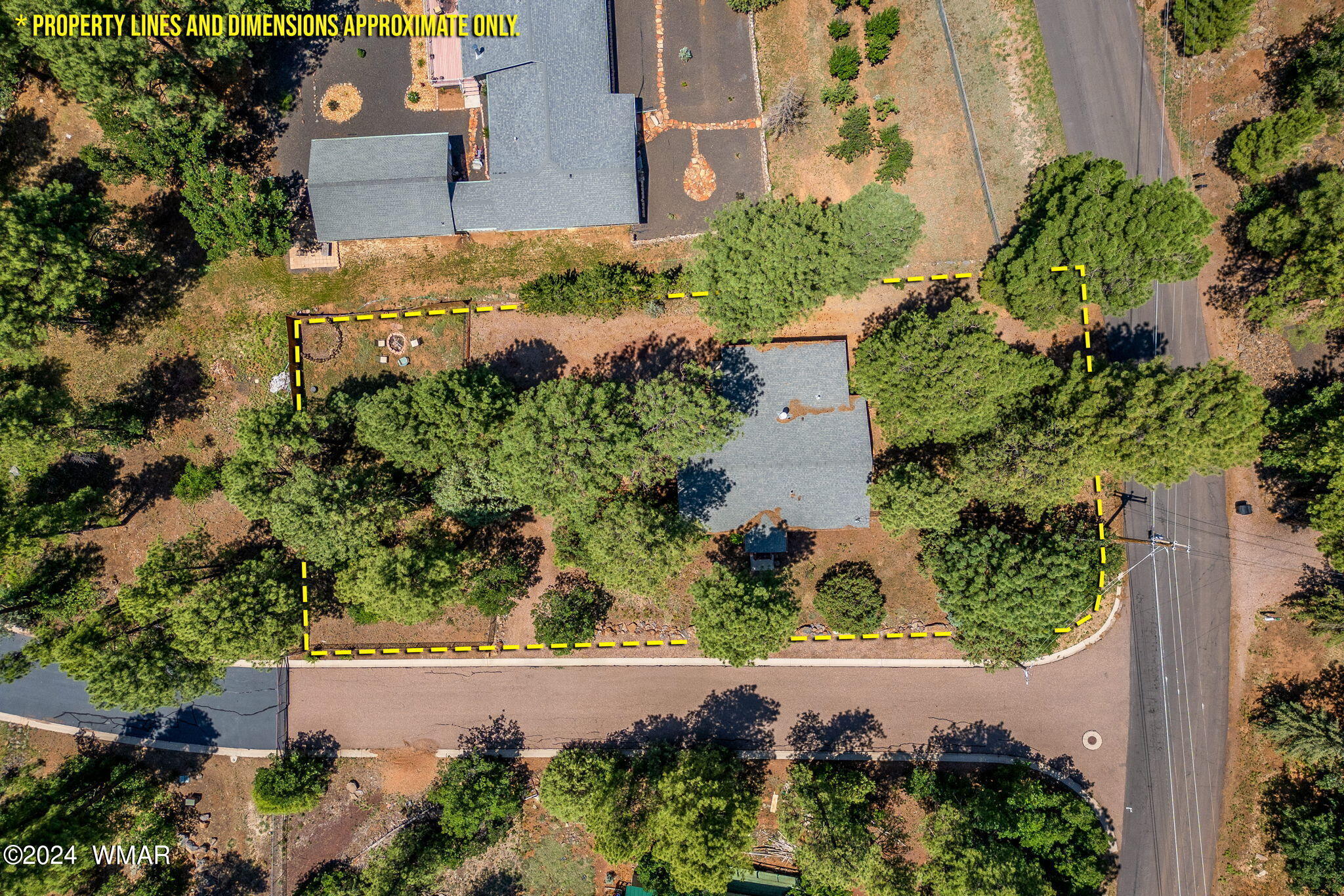 175 North Hopi Way Lakeside, AZ 85929 - Photo 19 of 20 AERIAL SHOWING LOT BOUNDRIES