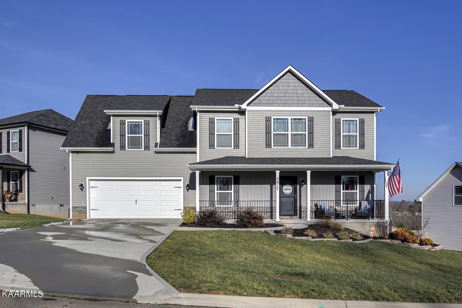 front view of residential houses