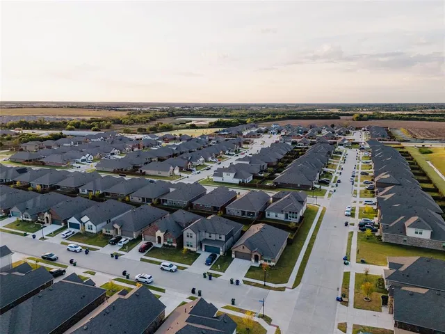 an aerial view of a city