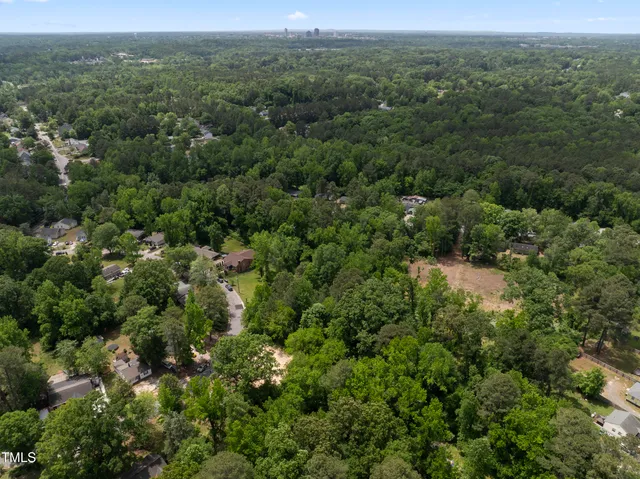 a backyard of a house with lots of plants