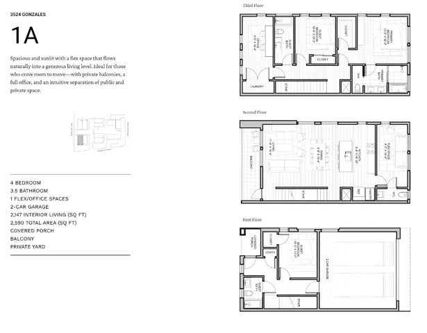 $1,029,000 | 3524 Gonzales Street, Unit 1A, Austin, TX 78702