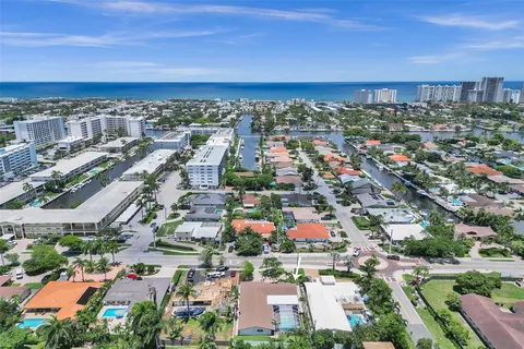 an aerial view of a city