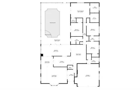 a picture of wall with a white building