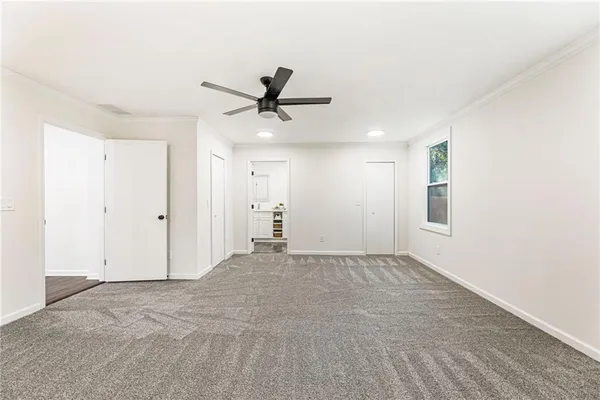 a view of an empty room