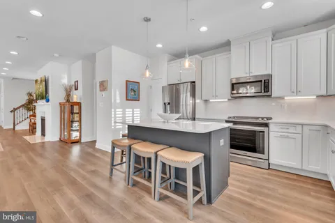 a view of kitchen with counter top space