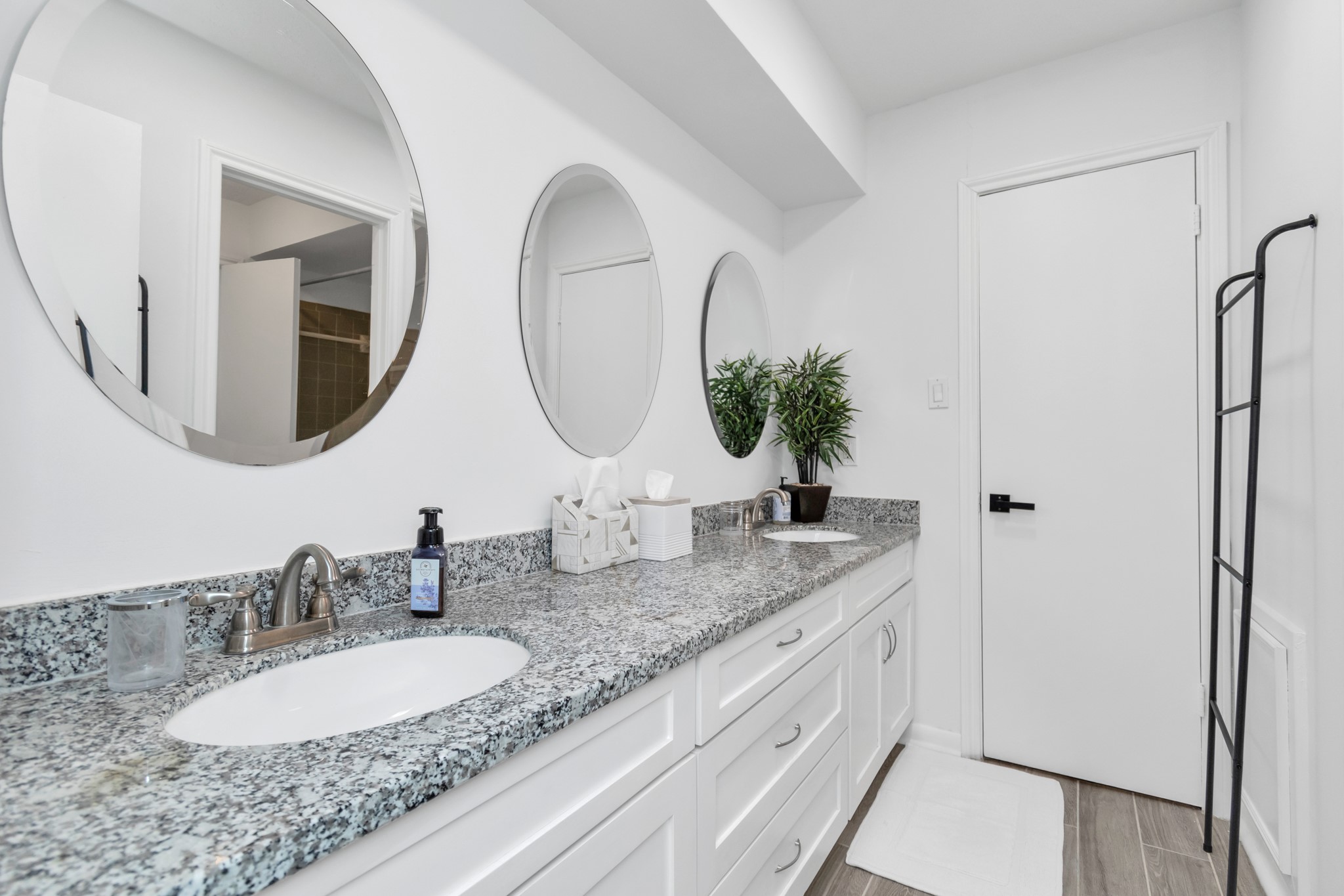 2718 Lazy Spring Drive Houston, TX 77080 - Photo 23 of 32 Dual-sink vanity with plenty of cabinet storage and counter space. Functional layout with room for everyday use.