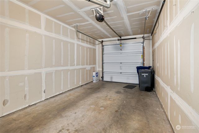 an empty room with an entryway